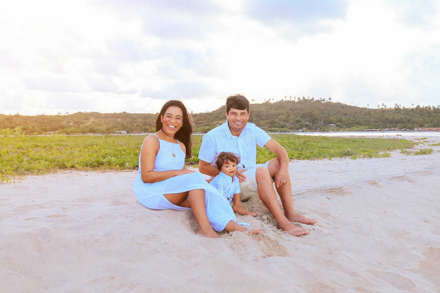 Ensaio de família na praia